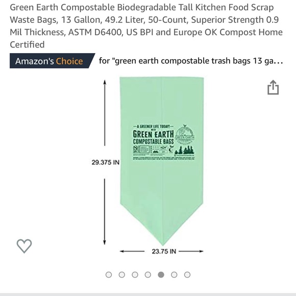 🆕✨ Green 🟢🌍Trash 🗑 Bags biodegradable tall kitchen trash bags - Picture 5 of 7